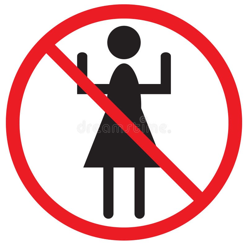 Place only for men stock illustration