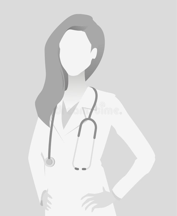 Default placeholder doctor half-length portrait photo avatar. Gray color. Default placeholder doctor half-length portrait photo avatar. Gray color
