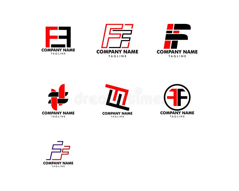 Placez de la lettre initiale FF Logo Template Design illustration de vecteur Placez de la lettre initiale FF Logo Template Design illustration de vecteur