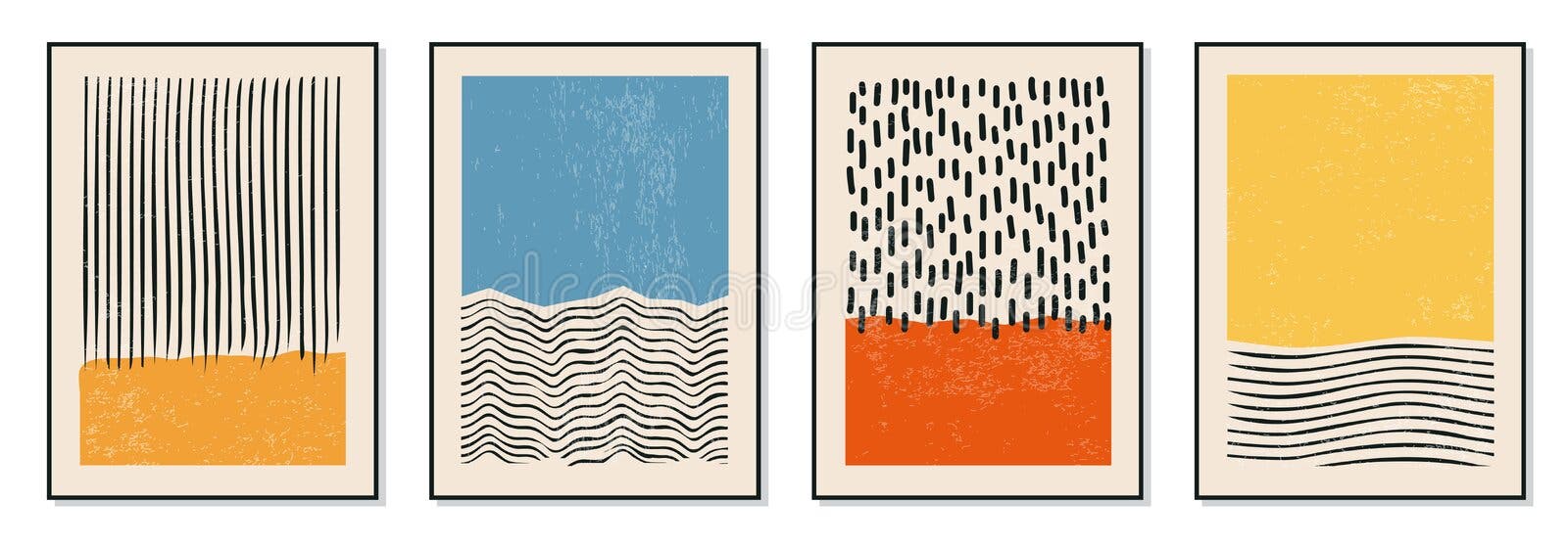 Placez des affiches minimales du dessin géométrique vingtaine dirigent le modèle avec les éléments primitifs de formes Placez des affiches minimales du dessin géométrique vingtaine dirigent le modèle avec les éléments primitifs de formes