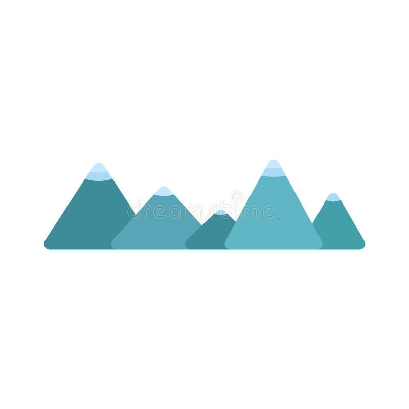Placez des collines de paysage ou les montagnes dirigent des illustrations d'isolement sur le blanc illustration stock Placez des collines de paysage ou les montagnes dirigent des illustrations d'isolement sur le blanc illustration stock