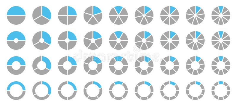 Placez des différents diagrammes en secteurs graphiques ronds Gray And Blue illustration de vecteur Placez des différents diagrammes en secteurs graphiques ronds Gray And Blue illustration de vecteur