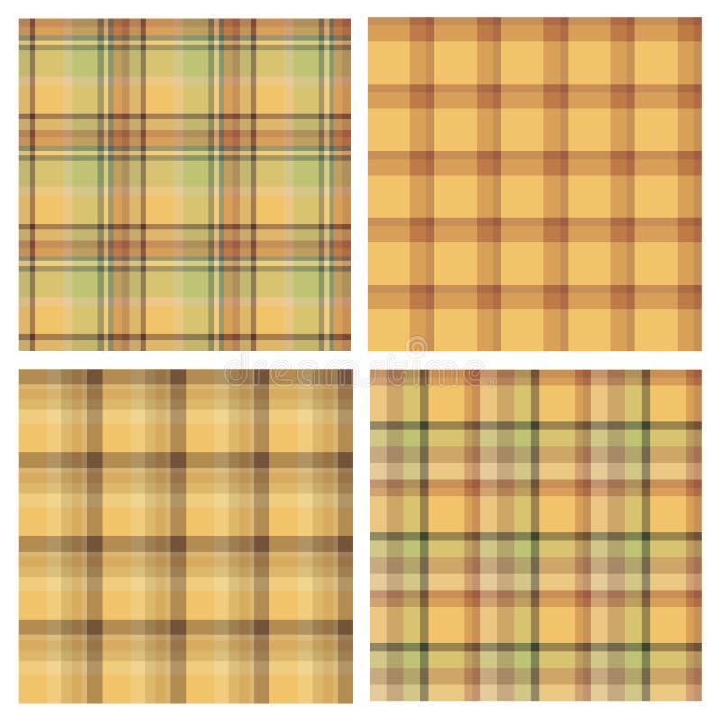 Placez des modèles sans couture dans des tons jaunes pour le plaid, le tissu, le textile, les vêtements, la nappe et d'autres cho illustration stock Placez des modèles sans couture dans des tons jaunes pour le plaid, le tissu, le textile, les vêtements, la nappe et d'autres cho illustration stock