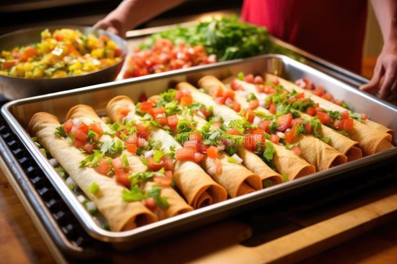 Plasarea flautas pe o foaie de copt în bucătărie royalty free stock photo