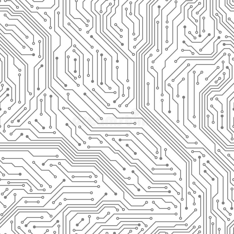 Placă de circuit fără sudură. sistem electric pentru tehnologie digitală, tipărit pe calculator pentru placa de bază stock illustration