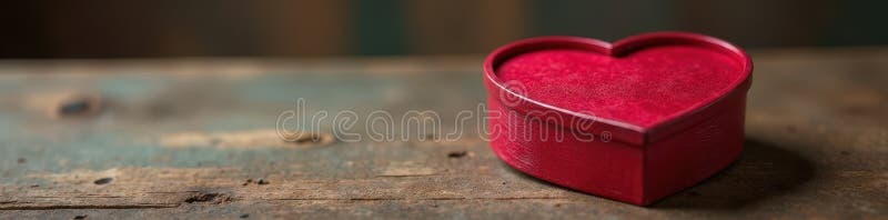 Placă de lemn rustic cu formă de inimă, cu capac deschis, lumină royalty free illustration