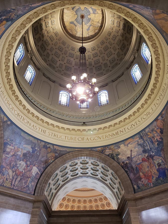 Plafond du capitol d'état du Missouri construisant les Etats-Unis photo libre de droits Plafond du capitol d'état du Missouri construisant les Etats-Unis photo libre de droits