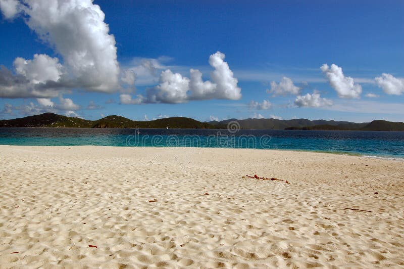 Fine white sand beach. Sandy Cay. British Virgin Islands. Fine white sand beach. Sandy Cay. British Virgin Islands.