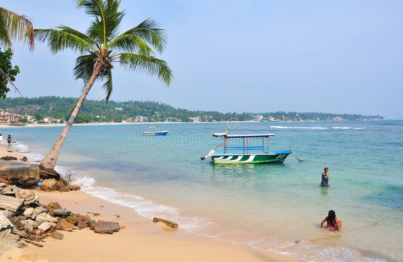 Plage Dans Hikkaduwa Sri Lanka Photo éditorial Image Du