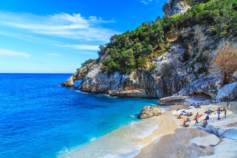 A view of Cala Goloritze beach, Sardegna. A view of Cala Goloritze beach, Sardegna