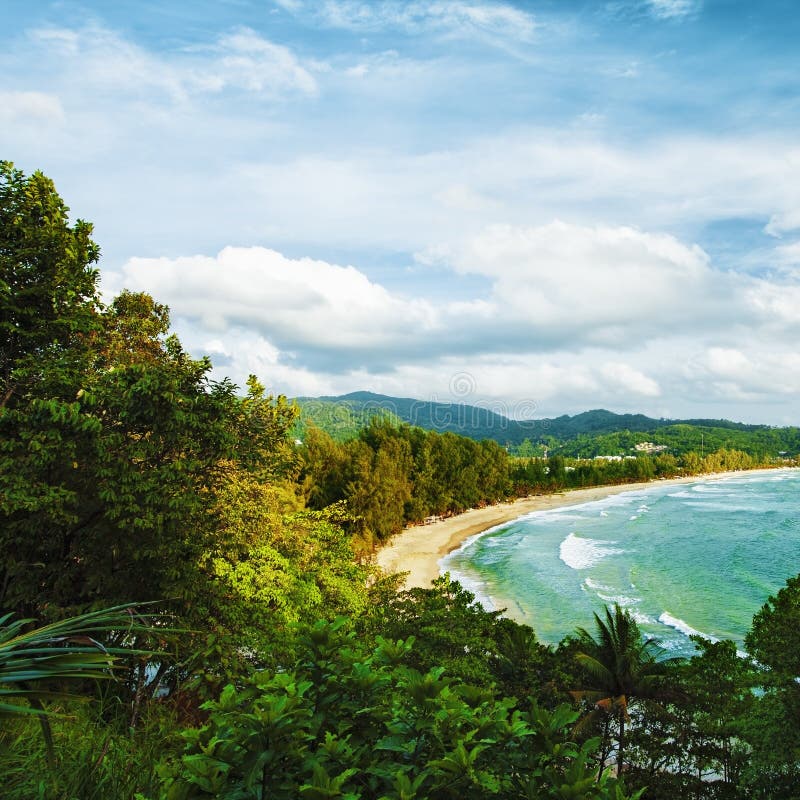 Plage de Kamala photo stock