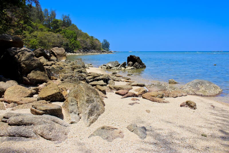 Plage de Kamala, Phuket, Thaïlande photographie stock