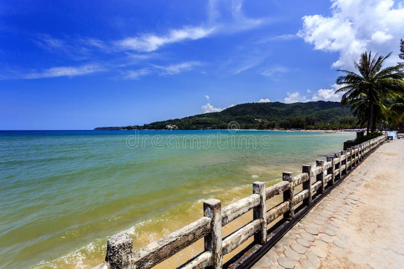 Plage de Kamala, Phuket, Thaïlande photos libres de droits