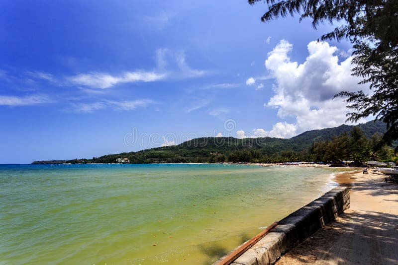 Plage de Kamala, phuket, Thaïlande photographie stock libre de droits