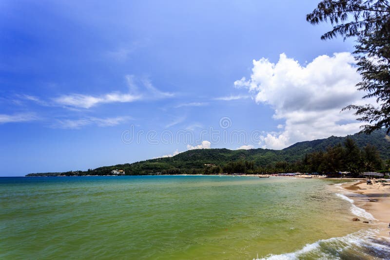 Plage de Kamala, phuket, Thaïlande images libres de droits