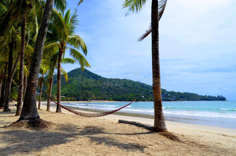 Plage de Kamala à Phuket, en Thaïlande photo stock