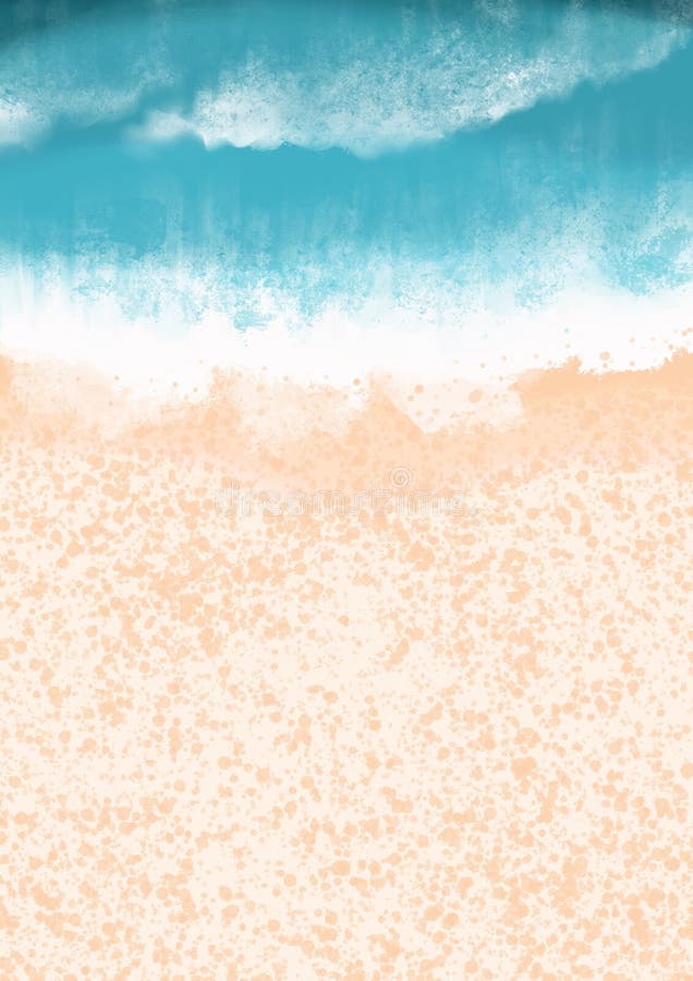 Plage de sable avec vague d'océan sur le fond vue pour les vacances d'été. image stock
