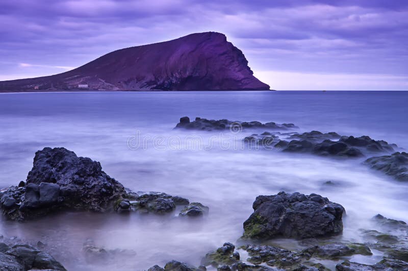Plage de Tejita de La, Ténérife, Îles Canaries, Espagne photo libre de droits Plage de Tejita de La, Ténérife, Îles Canaries, Espagne photo libre de droits