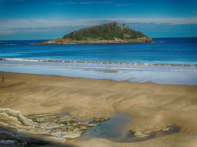 Plage en San Sebastian Donostia Spain Amazing City Espagne du nord photos stock Plage en San Sebastian Donostia Spain Amazing City Espagne du nord photos stock