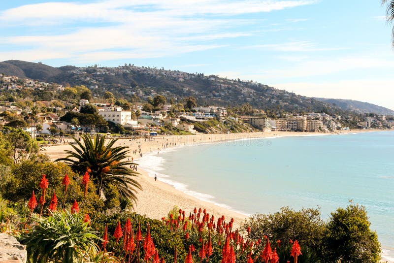Plage principale dans le Laguna Beach, la Californie du sud images stock Plage principale dans le Laguna Beach, la Californie du sud images stock