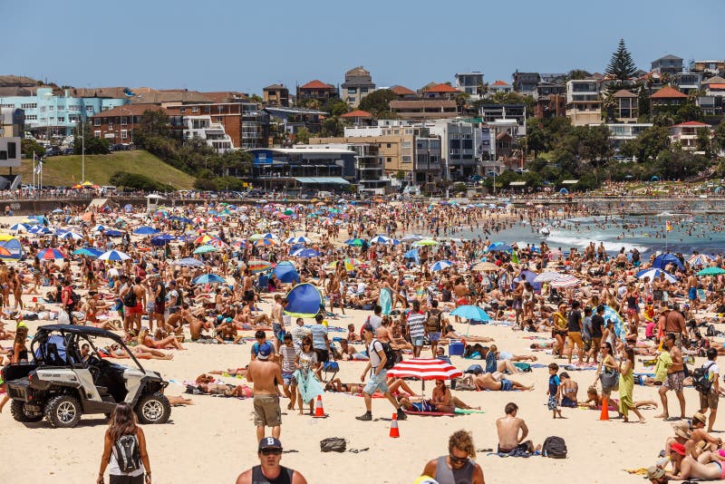 Plage serrée de Bondi image stock Plage serrée de Bondi image stock