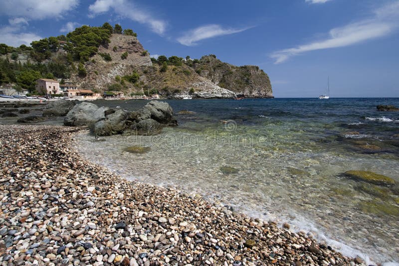 Plage Sicile de Taormina images stock Plage Sicile de Taormina images stock