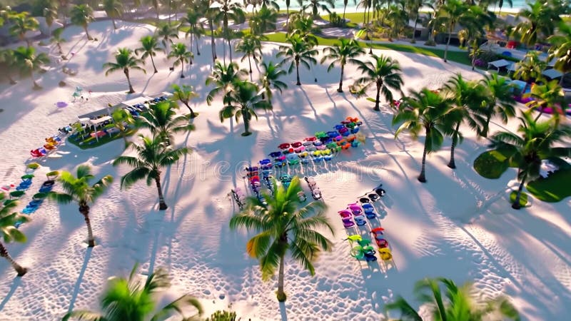 Plage tropicale illustration de vecteur