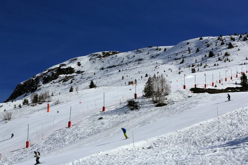 Una foto de en estación de esquí de, Francia.