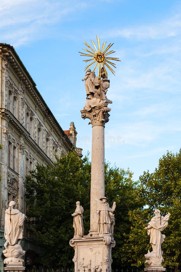 Plague Column at Fish Square in Bratislava
