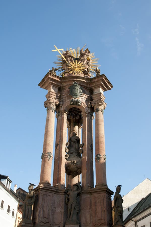 Plague Column at Trinity Square - Banska Stiavnica - Slovakia
