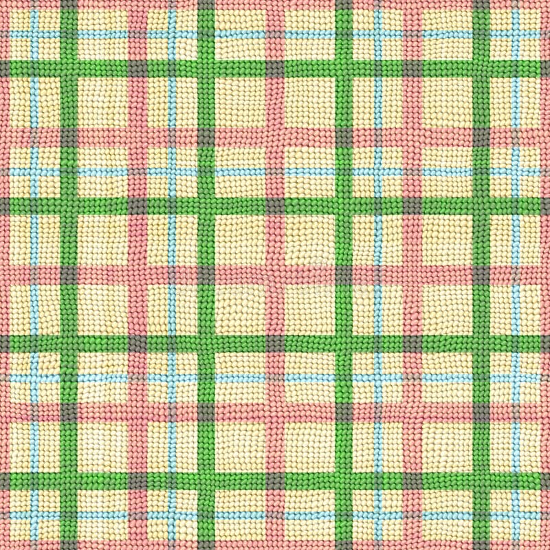 Plaid Chequered Matting Fabric Stock Illustration Illustration of