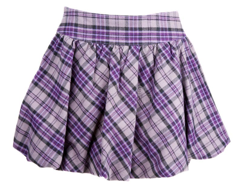 Plaid feminine skirt