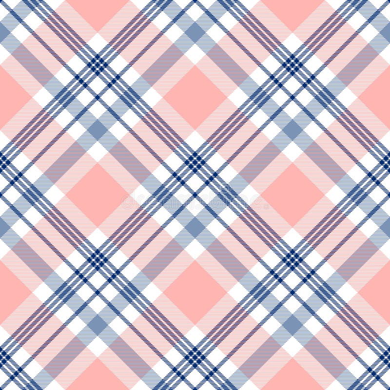 Textile geometric pattern in navy blue, pink and white. Vector print. Textile geometric pattern in navy blue, pink and white. Vector print.