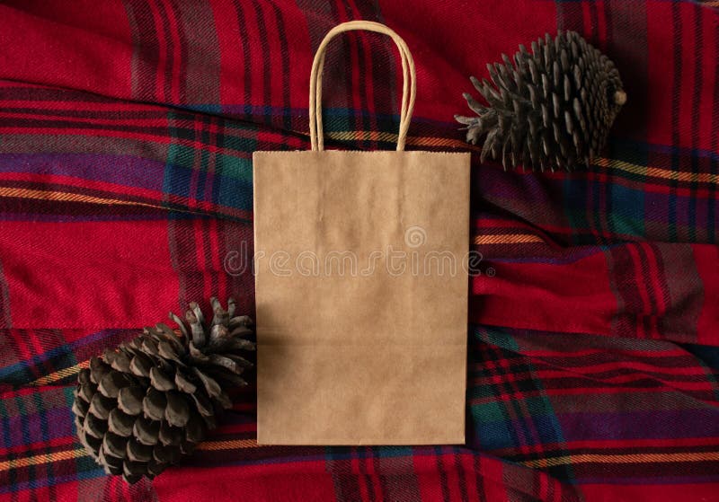 Download Brown Christmas Paper Bag With `support Local Businesses ...