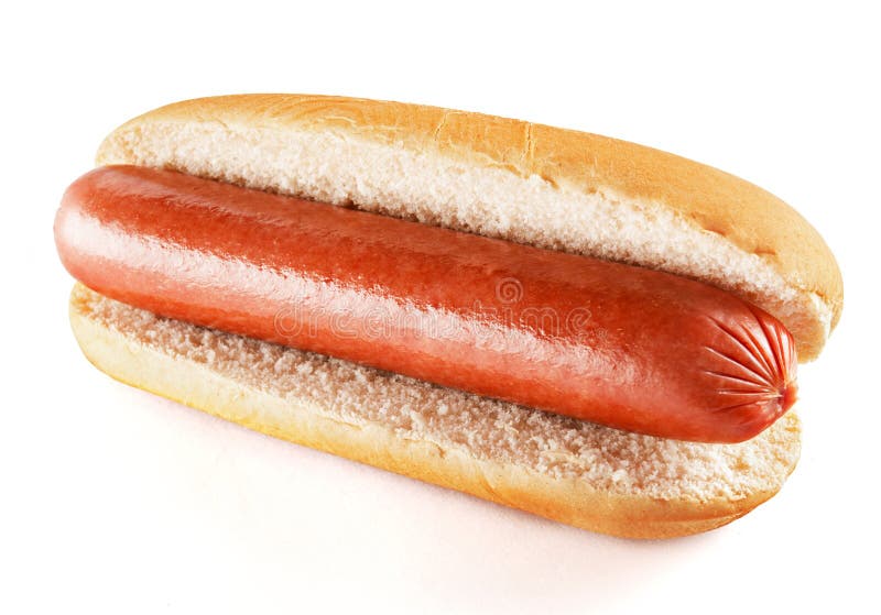 Plain Hot Dog With Big Sausage Stock Photo Image of sausage, hotdog