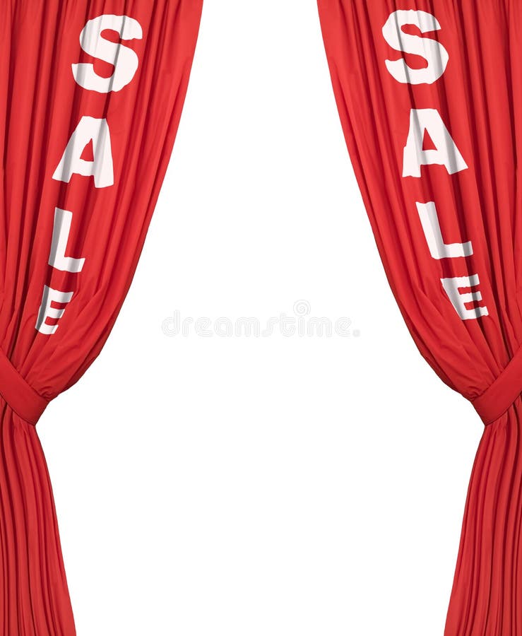 Plain Sale Curtains stock photo. Image of curtain, luxury 4599998