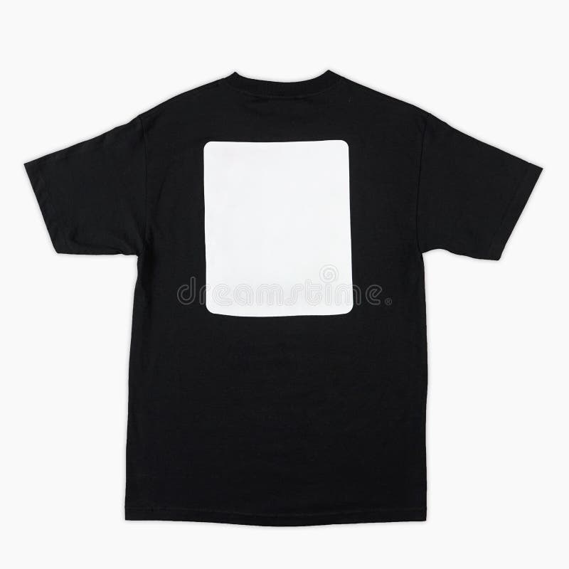 Plain Black T-shirts Taken From The Top View. Stock Photo - Image of ...