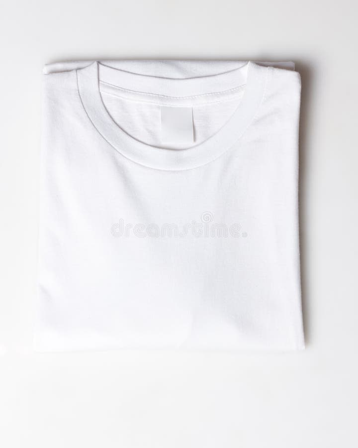 The Plain T-shirt is Taken from the Top View. Stock Image - Image of ...