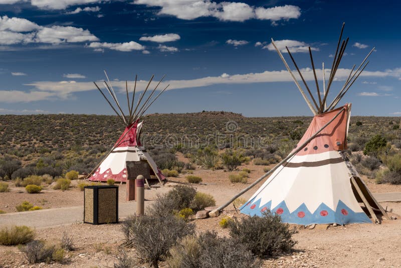 Huichelaar Opblazen Sanctie Plains Indian Tipi`s at Eagle Point Native American Tribal Structures Grand  Canyon Stock Photo - Image of tribal, canyon: 136159746