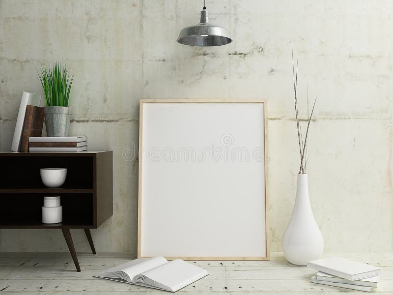Plakat-Rahmen-Modell-Innenraum vektor abbildung Plakat-Rahmen-Modell-Innenraum vektor abbildung