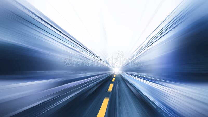 Plamy szybkiej poruszającej wysokiej prędkości drogowy biznes wykonuje