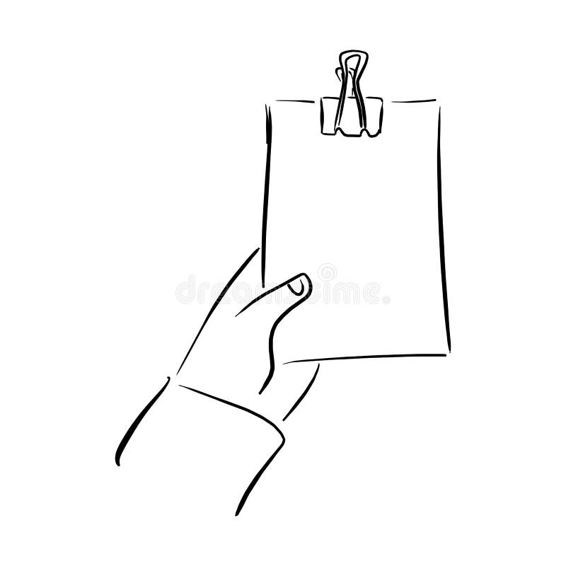 Plan affärsman Hand Holding ett mellanrum som gör listavektorillustra vektor illustrationer Plan affärsman Hand Holding ett mellanrum som gör listavektorillustra vektor illustrationer