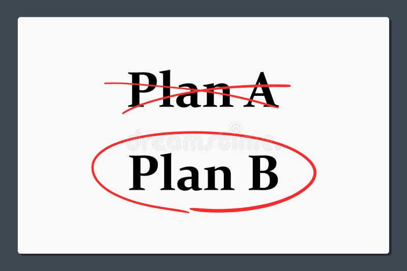 Plan a, Plan B stock illustration. Illustration of design 210300205