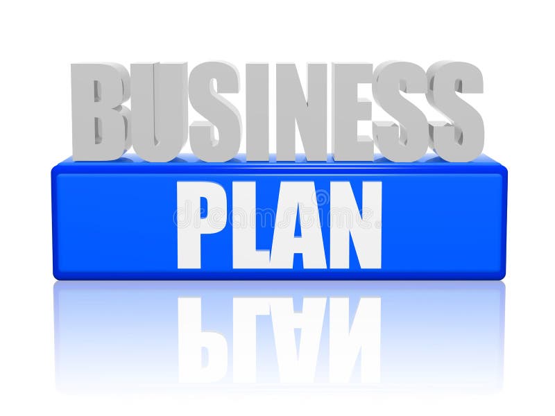 Plan biznesowy w 3d listach i bloku ilustracja wektor Plan biznesowy w 3d listach i bloku ilustracja wektor