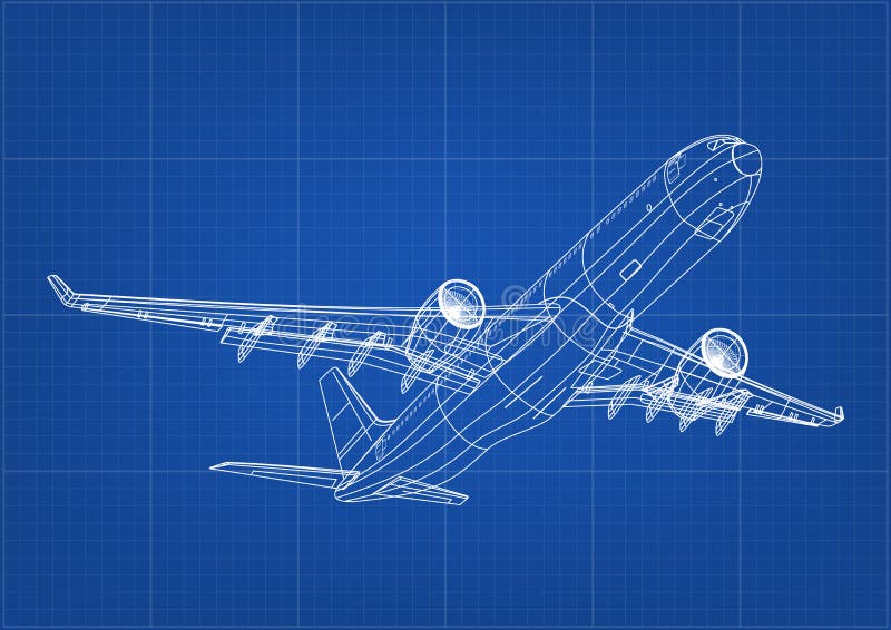 une avion miniature et isolé sur bleu arrière-plan, après certains  modifications. 29339202 Photo de stock chez Vecteezy