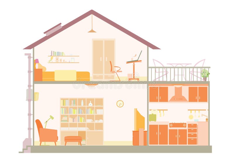 plan de maison illustration libre de droits plan de maison illustration libre de droits