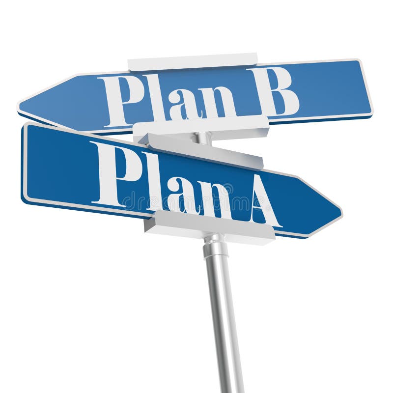 Plan b versus plan a stock illustration. Illustration of babies 33278361