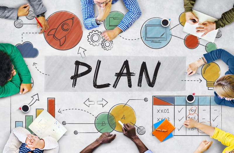 Plan Planning Business Sttrategy Data Analysis Concept royalty free stock photo