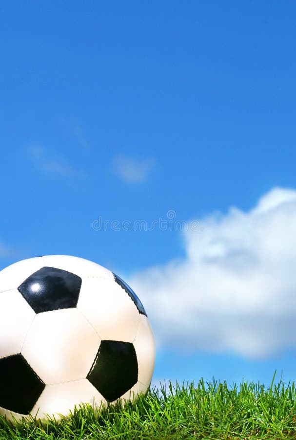 Plan rapproché d'un soccerball photo libre de droits Plan rapproché d'un soccerball photo libre de droits