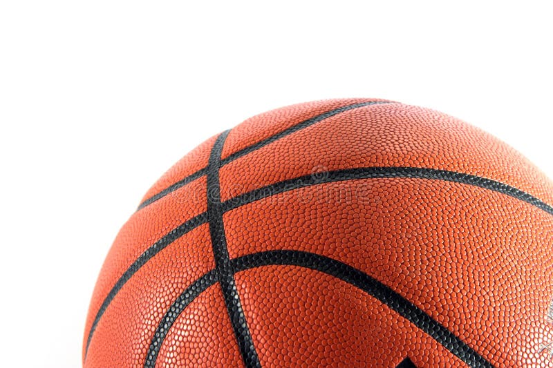 Basketball closeup isolated on white. Basketball closeup isolated on white